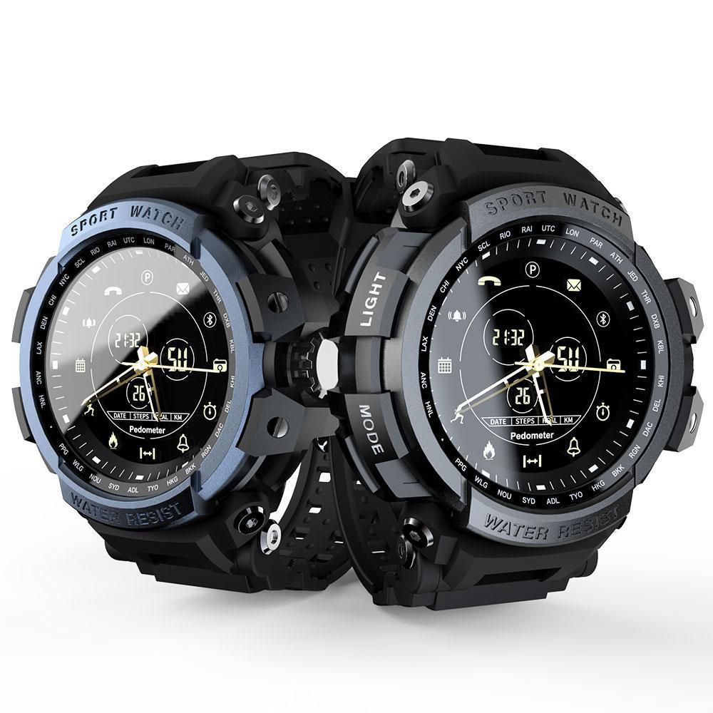 AquaFit Pro 5ATM Waterproof Smartwatch with Bluetooth Notifications