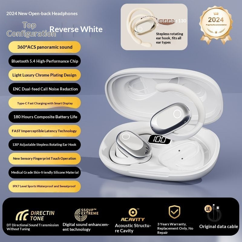 AirTune Pro Noise-Cancelling Wireless Earbuds with Digital Display