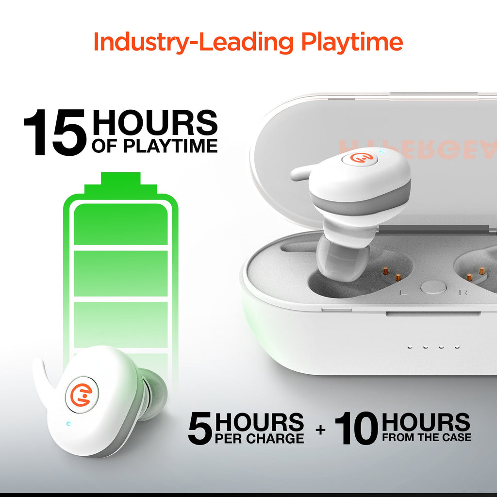 HyperGear Active True Wireless Earbuds- Bluetooth 5.0 with Charging Case