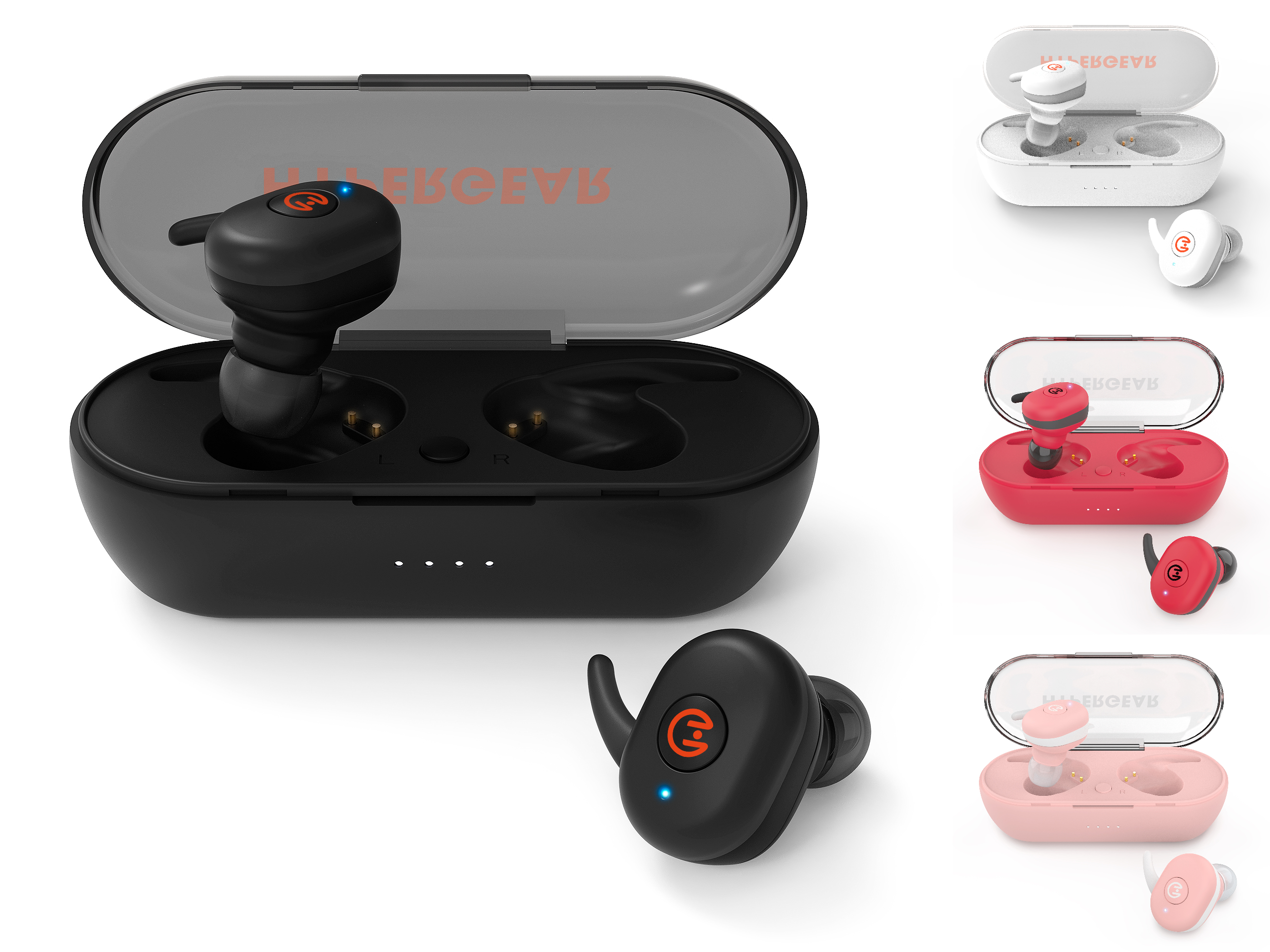 HyperGear Active True Wireless Earbuds- Bluetooth 5.0 with Charging Case