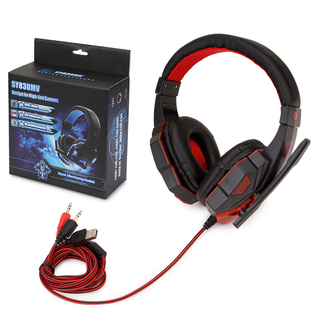 SOYTO SY830MV Gaming Headset wit Deep Base & Noise Cancelling Mic