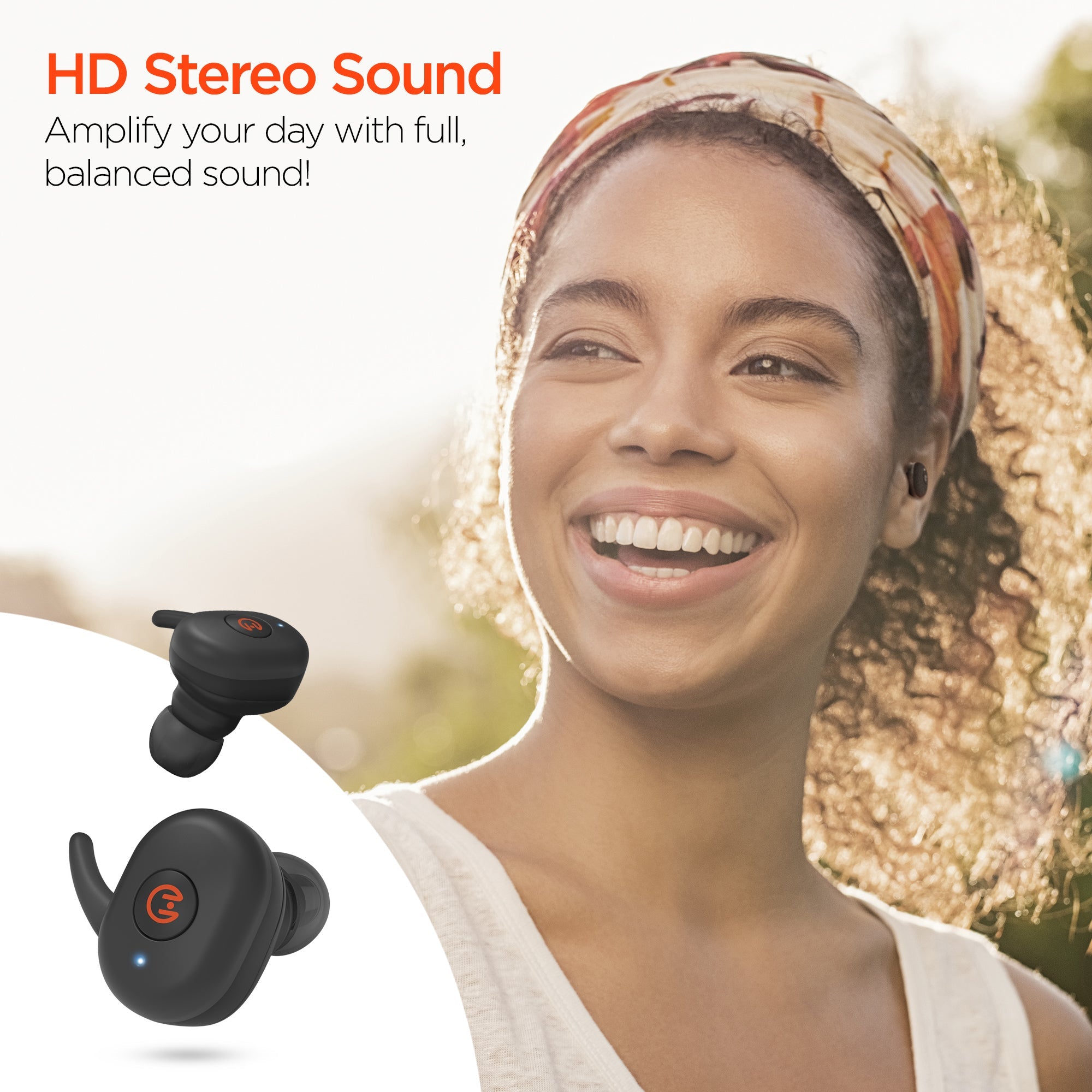 HyperGear Active True Wireless Earbuds- Bluetooth 5.0 with Charging Case