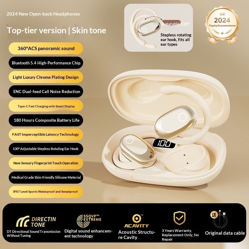 AirTune Pro Noise-Cancelling Wireless Earbuds with Digital Display