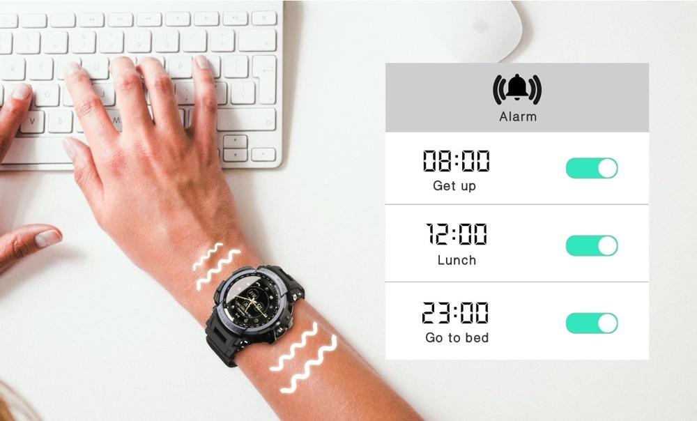 AquaFit Pro 5ATM Waterproof Smartwatch with Bluetooth Notifications
