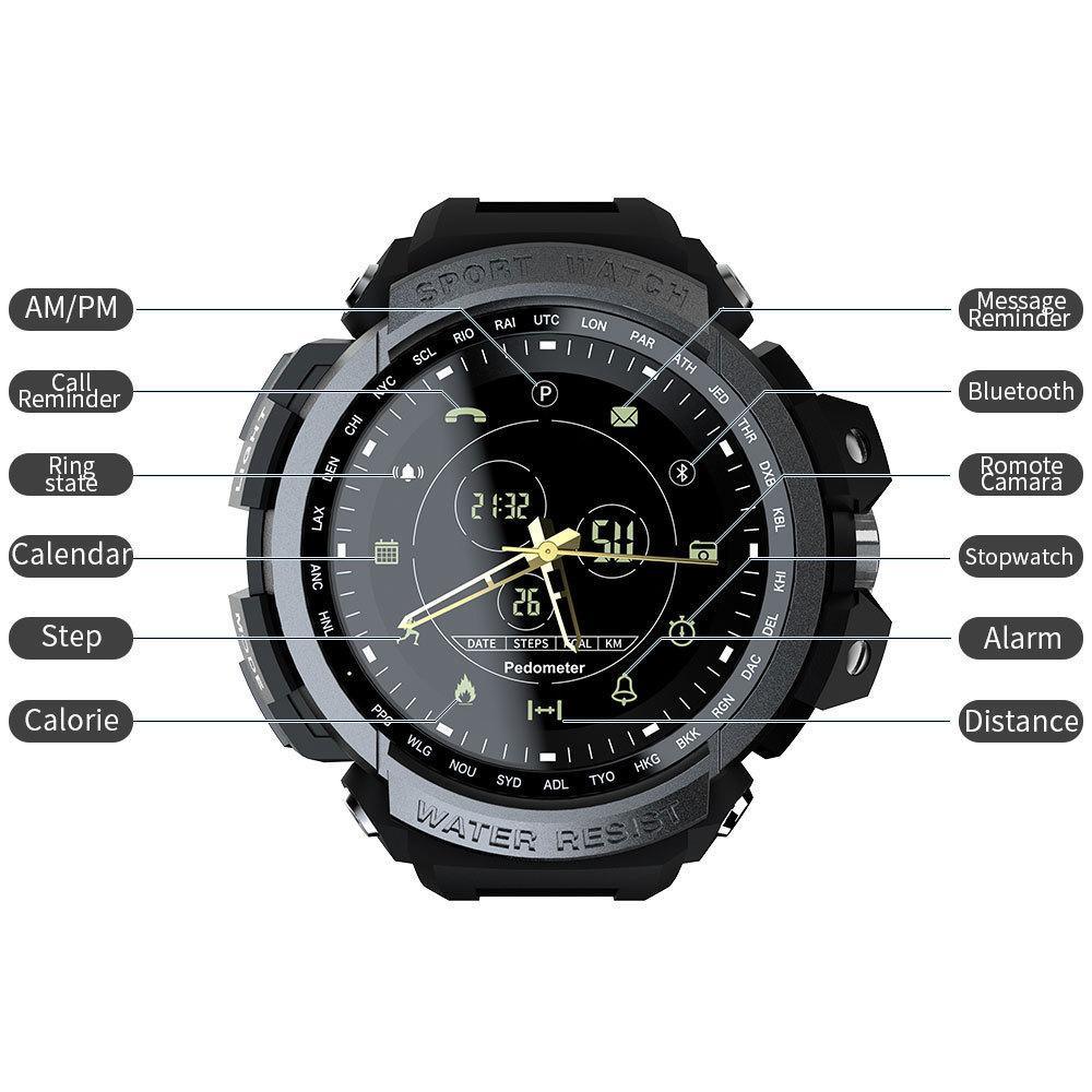 AquaFit Pro 5ATM Waterproof Smartwatch with Bluetooth Notifications - bys-store-3044800-396219