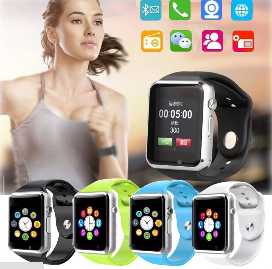 Cross-border A1 Smart Watch Bluetooth GSM Sim Phone Camera Android - bys-store-3044800-396219