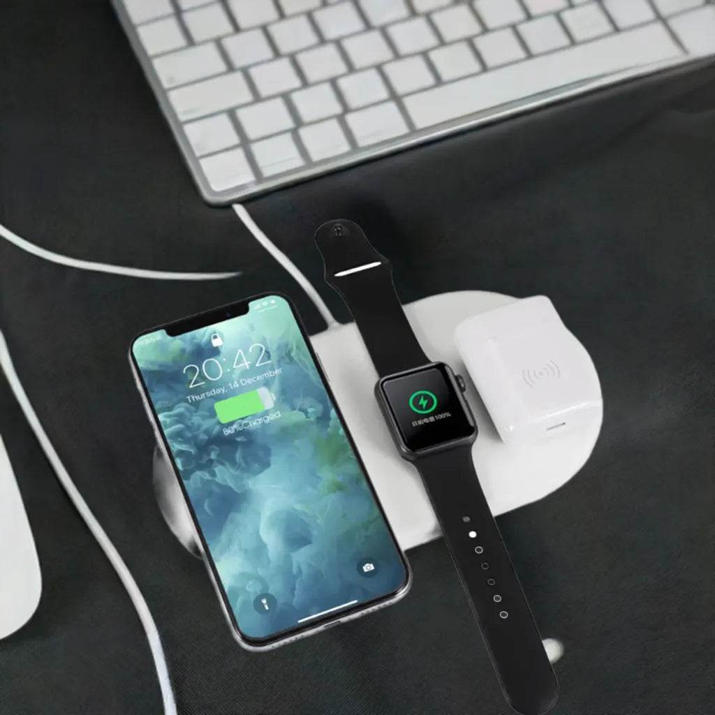 SmartCharge Pro 3-in-1 Wireless Charging Station for Phone, Smartwatch & Earbuds