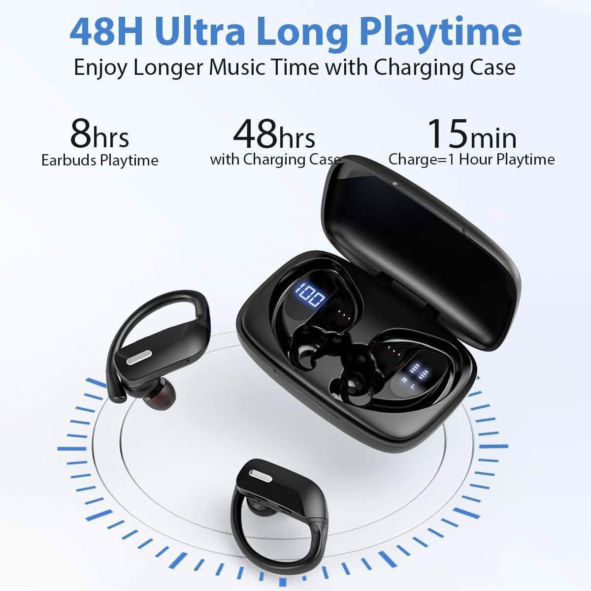 ActiveFIt Pro Sports Wireless Earbuds with 48 Hour Battery Life